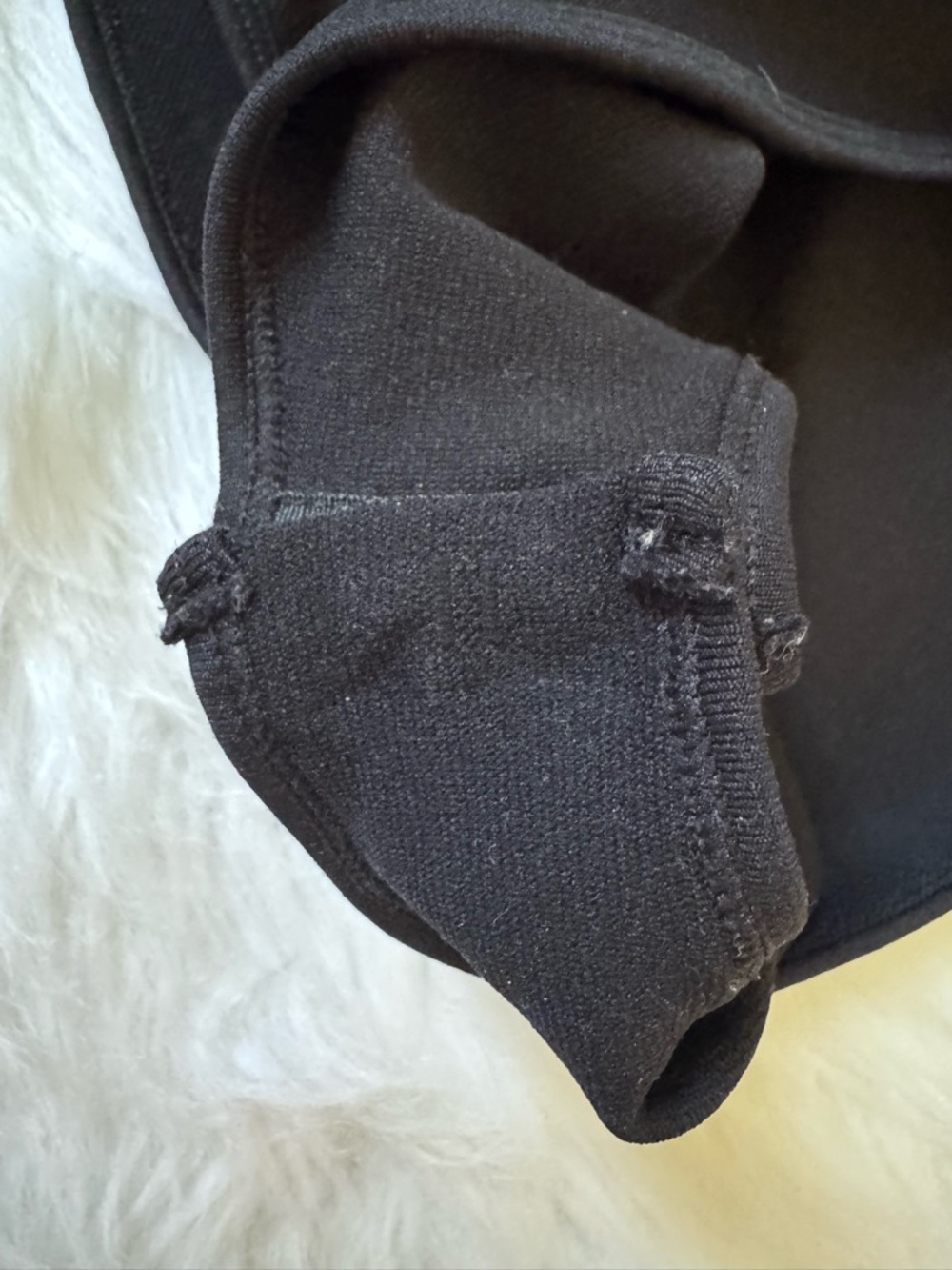 OQQ Size M Black Sexy Ribbed Square Neck Long Sleeve Bodysuit - Picture 5 of 5